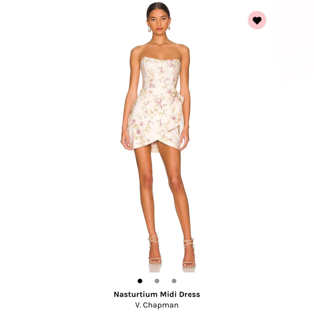 V. Chapman Nasturtium Mini Dress in Pink Rose